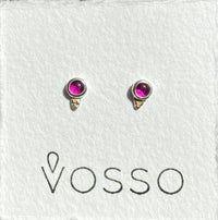 Vosso Sterling silver stud comet earrings