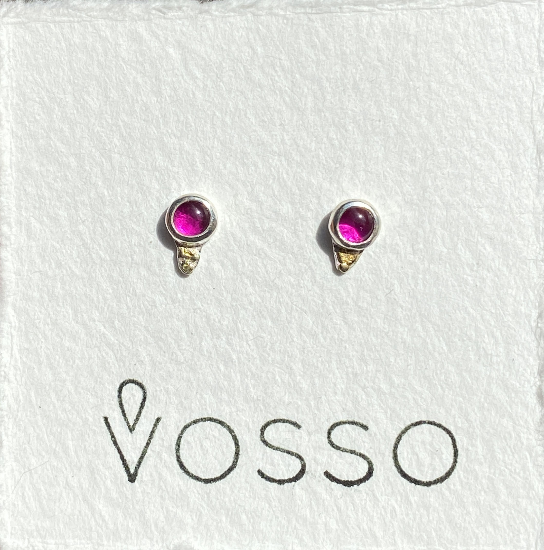 Vosso Sterling silver stud comet earrings