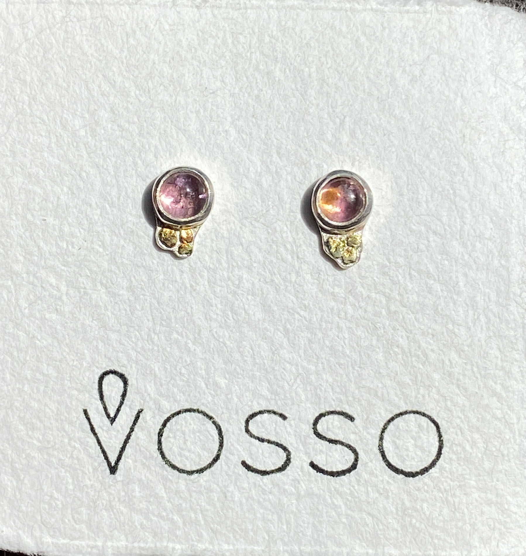 Vosso Sterling silver stud comet earrings