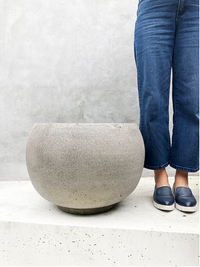 Riverstone Cut Ball Planter