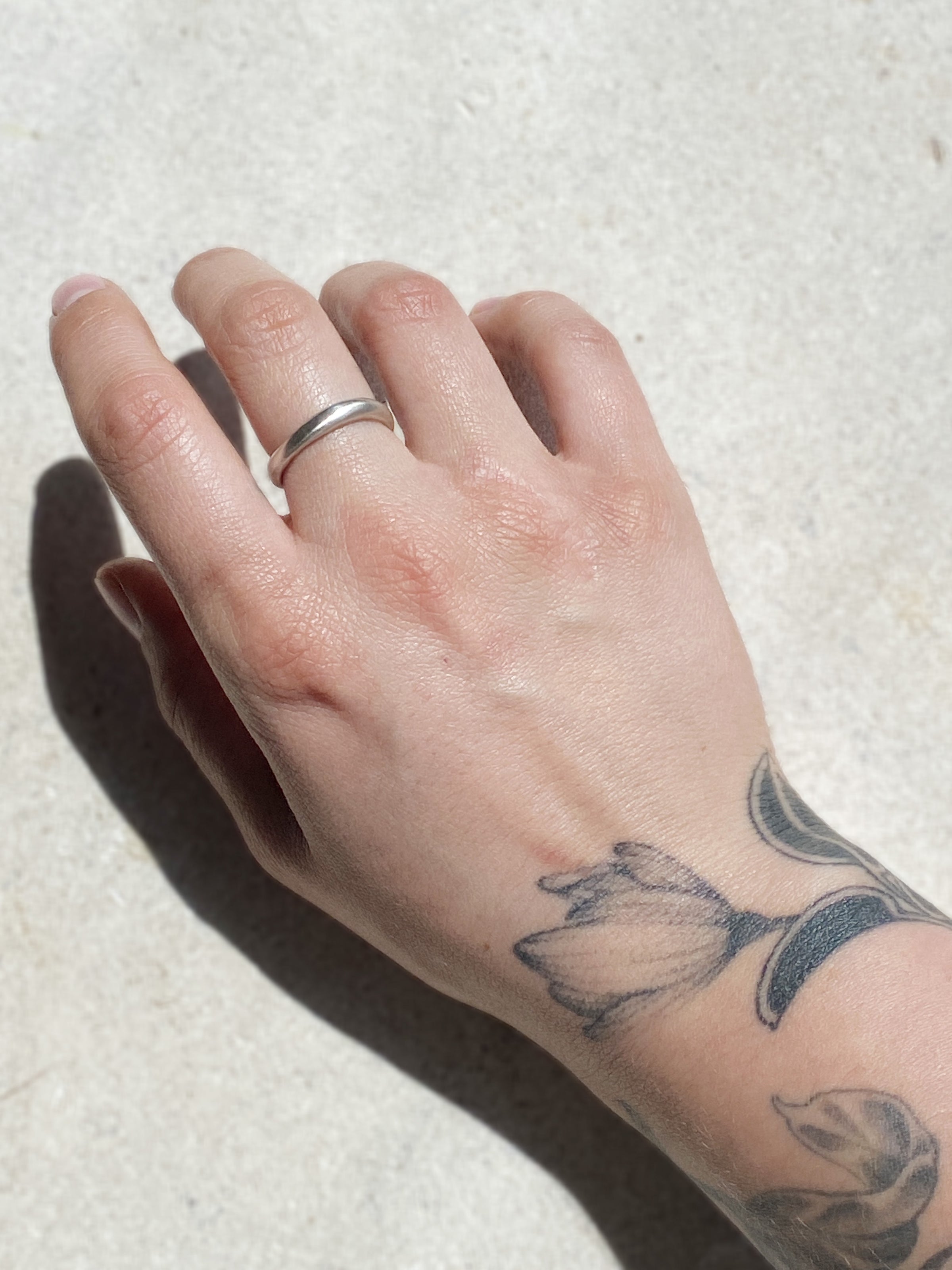 VOSSO Sterling silver simple ring
