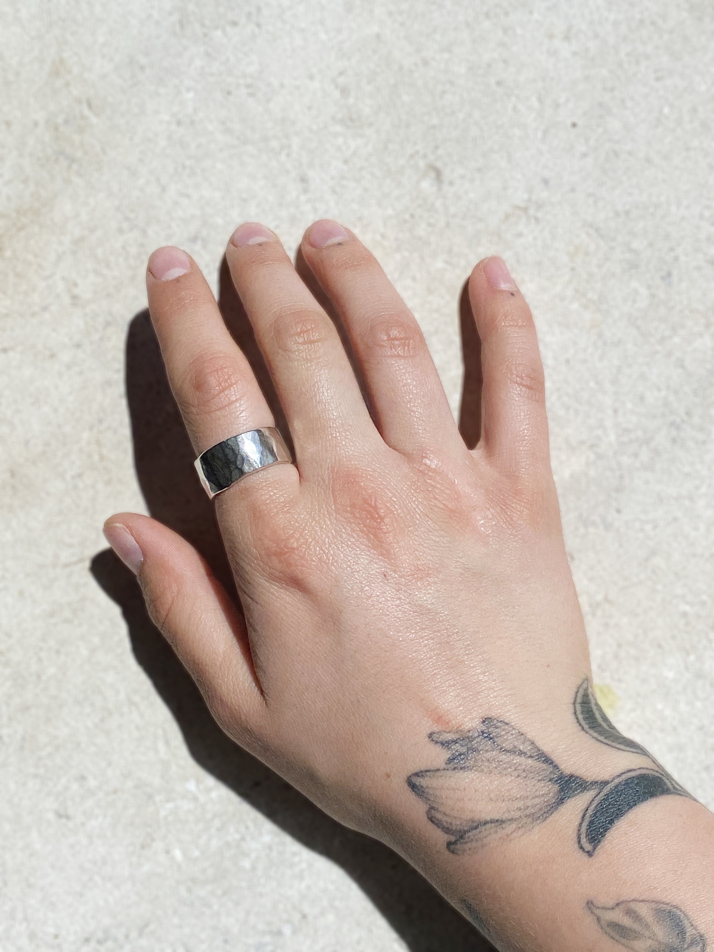 VOSSO Sterling silver raw ring