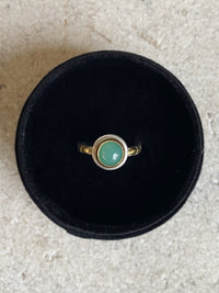 Vosso Marlborough Chrysoprase & Gold Nugget Ring