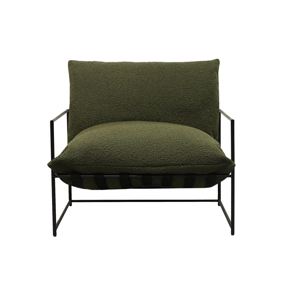 Lauro Club Chair Boucle - Green