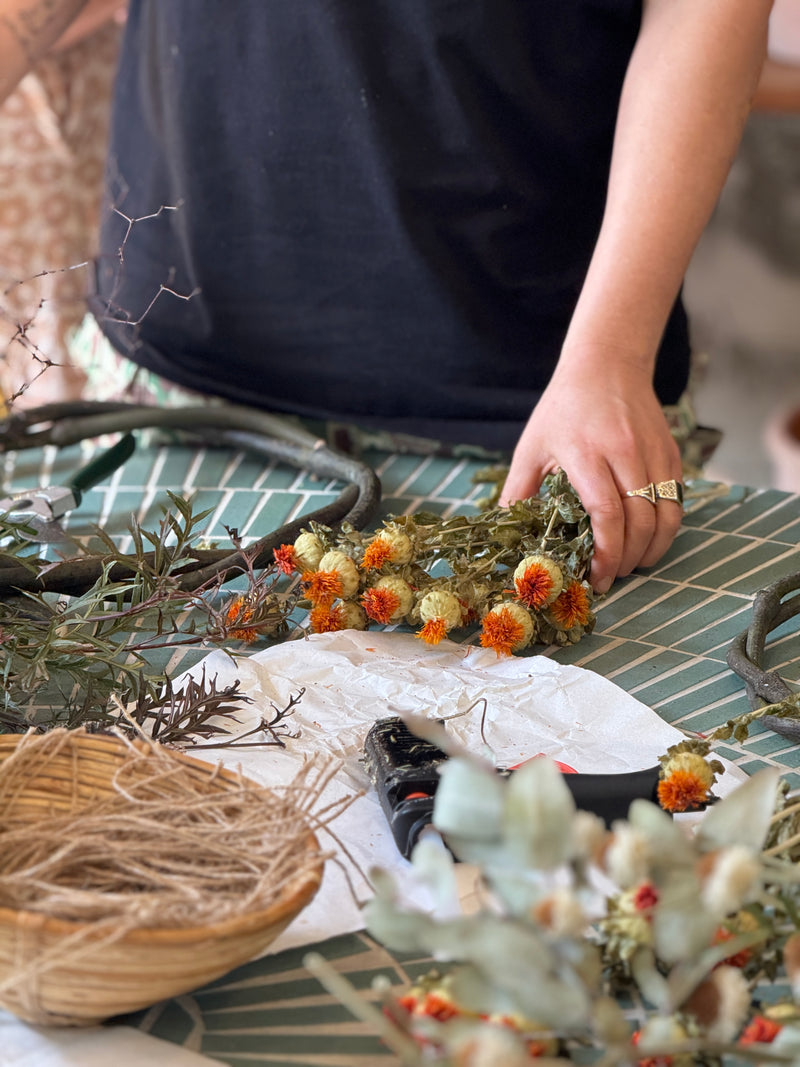 So Floral Dried wreath workshop