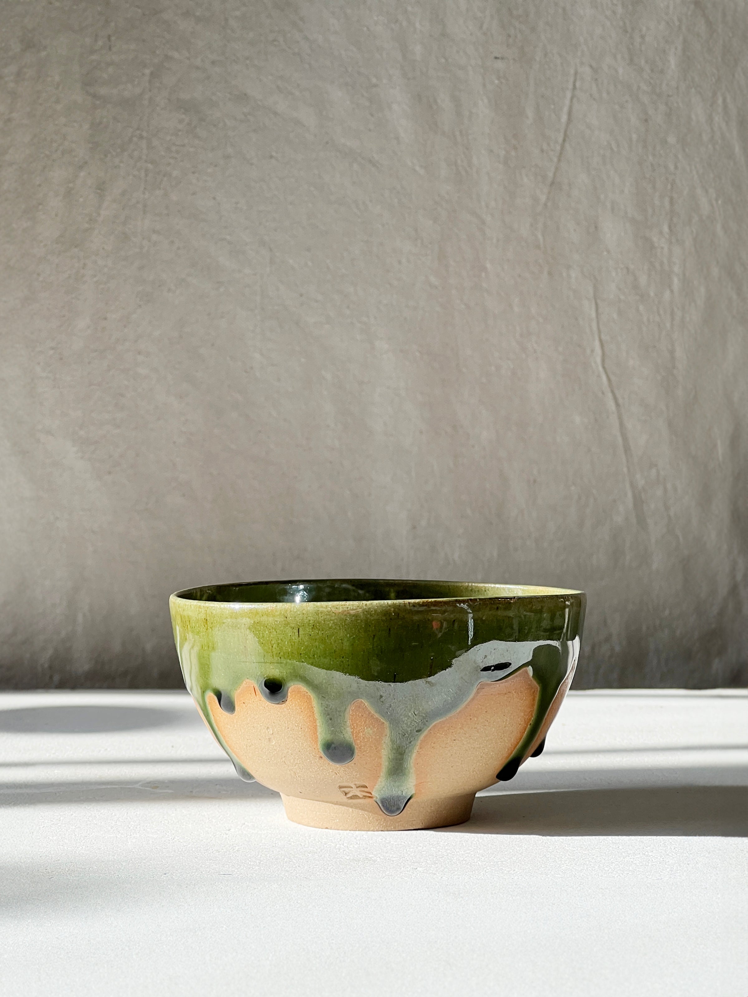 Emerald green & ginger bowl