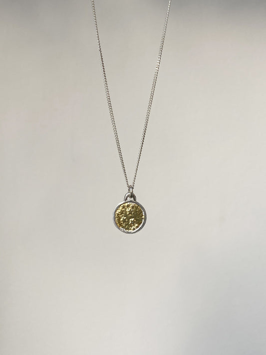 VOSSO Matariki necklace 23.5ct gold keumboo + stg silver