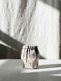 Raku lidded container