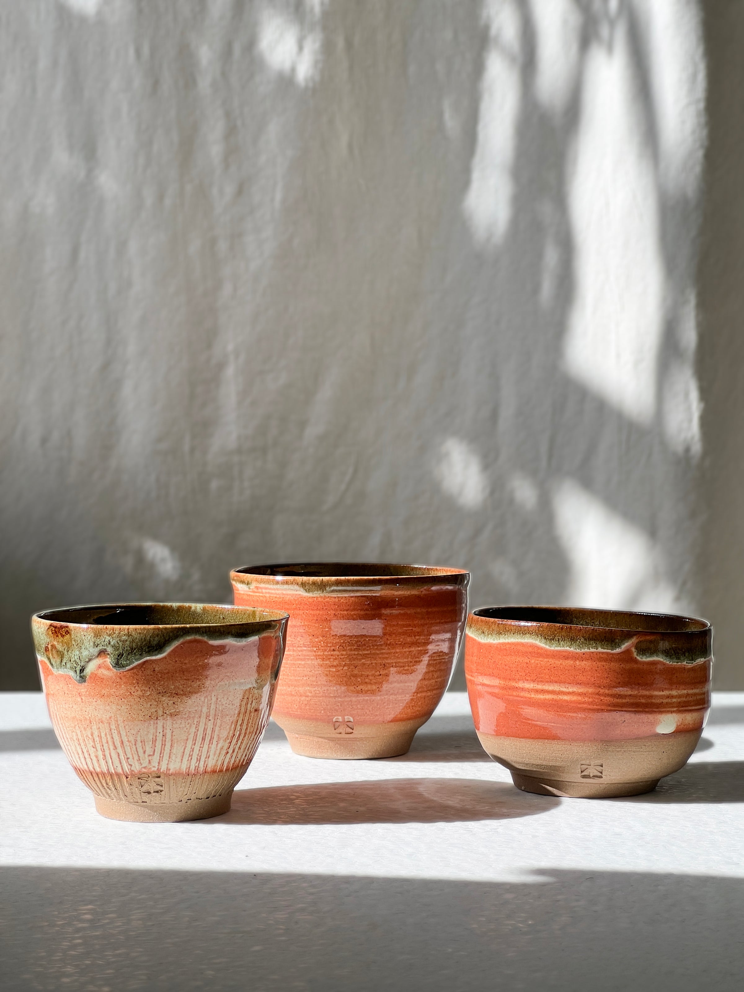 Tangerine bowls