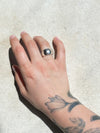 Sterling silver cast dome ring