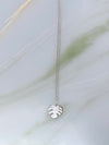 Audrey loves Ruby monstera necklace